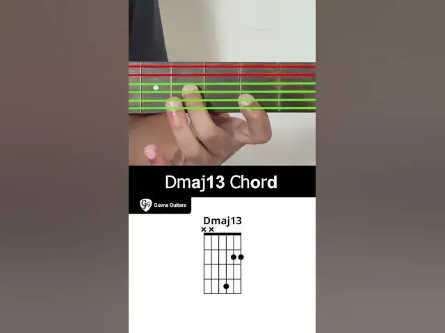 'Video thumbnail for How To Play The Dmaj13 Chord On Guitar - Guvna Guitars'