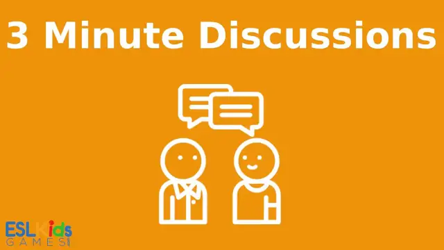'Video thumbnail for ESL Game: 3 Minute Discussions'