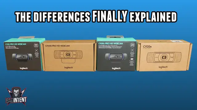 'Video thumbnail for Logitech C920 vs C920x vs C920S vs C920e'