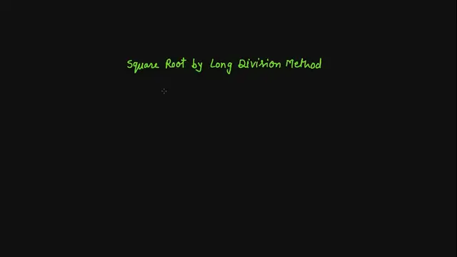 'Video thumbnail for Square Root by Long Division method'