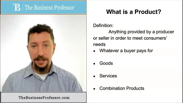 'Video thumbnail for Marketing - What is a Product?'