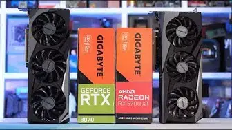 'Video thumbnail for RTX 3070 vs RX 6700 XT: Compare AMD and Nvidia gaming cards'