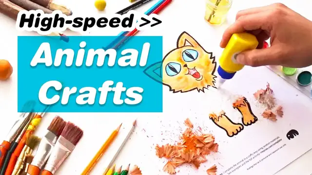 'Video thumbnail for Making Animal Crafts for Kids in High Speed With Random Recycled Materials - Box of Ideas'