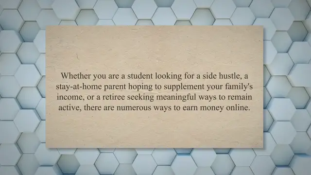 'Video thumbnail for Make Money Online'