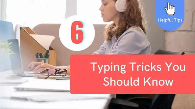 'Video thumbnail for Learn To Type Faster On Keyboard With These 6 Typing Tricks'