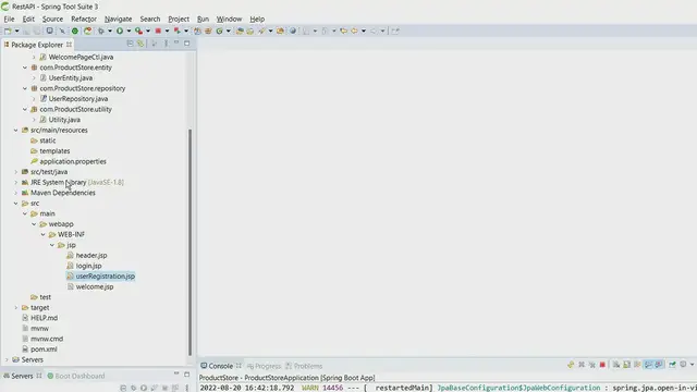 'Video thumbnail for Login and Registration using spring boot, JPA and MYSQL'