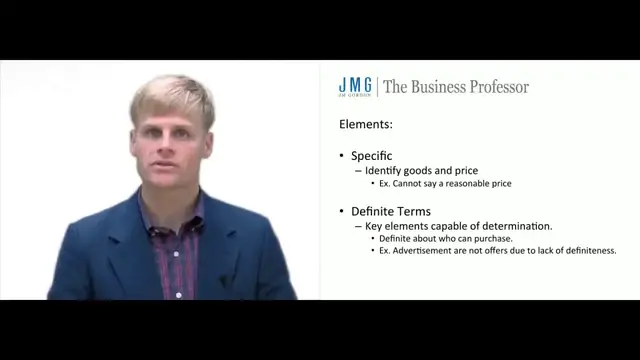 'Video thumbnail for What is a Valid Offer?'
