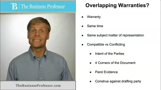 'Video thumbnail for Overlapping Warranties'