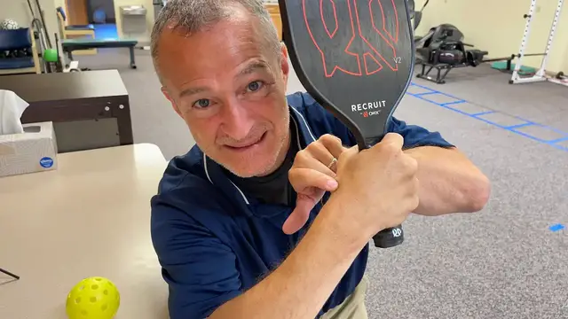 'Video thumbnail for Thumb and Wrist Pain During Pickleball'