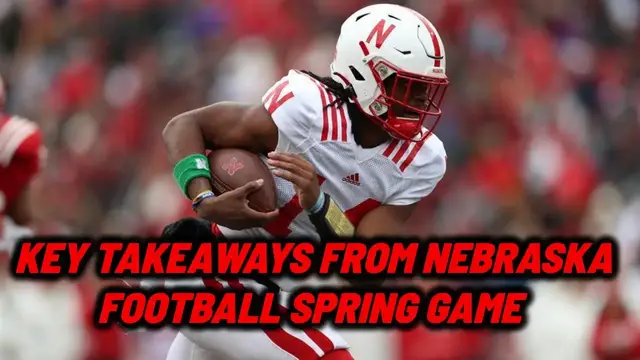 'Video thumbnail for Nebraska Football Spring Game Reactions, recruiting updates, and more'