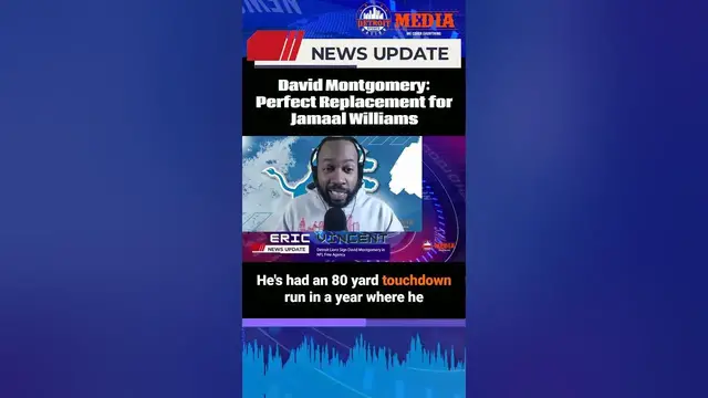 'Video thumbnail for David Montgomery: The perfect replacement for Jamaal Williams on the Detroit Lions - DSN News Desk'