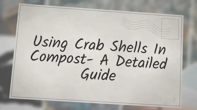 'Video thumbnail for Using Crab Shells In Compost- A Detailed Guide'