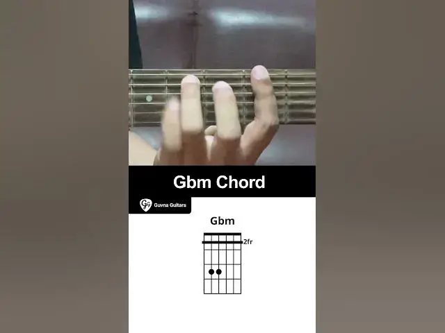 'Video thumbnail for How To Play The Gbm Chord On Guitar - Guvna Guitars'