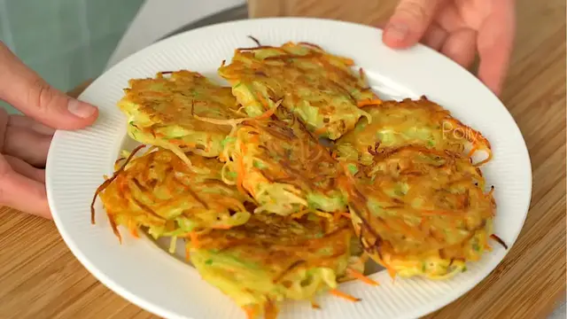 'Video thumbnail for Easy Vegetable Pancakes Recipe'