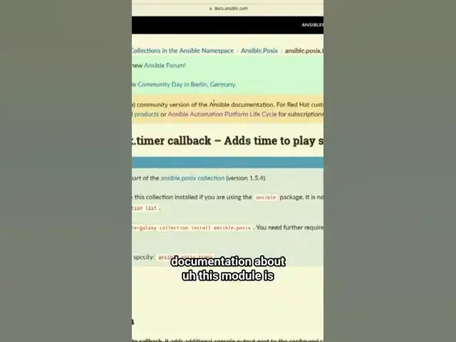 'Video thumbnail for Leveraging Ansible Callback Plugins for Enhanced Performance'