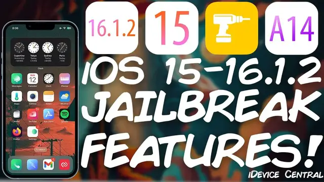 'Video thumbnail for iOS 15 - 16.1.2 JAILBREAK BIG News: THEMES, Home Screen Customization, Lock Screen Tweaks & More!'