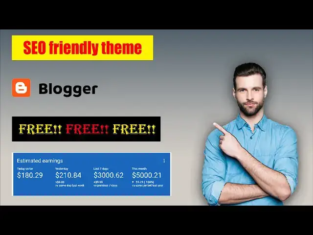 'Video thumbnail for Theme for blogger and wordpress for free || codewithbard || #codewithbard'