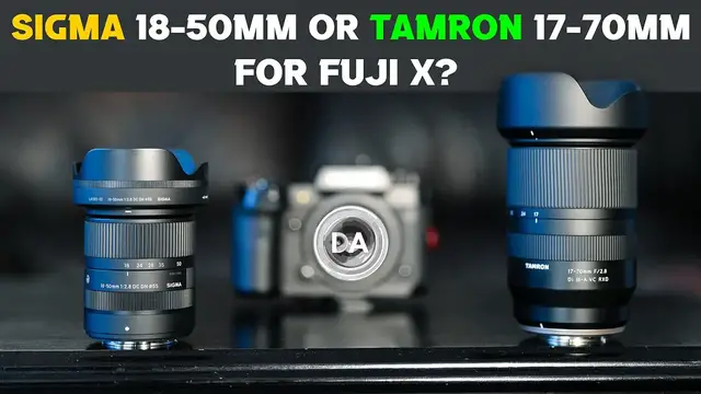 'Video thumbnail for Sigma 18-50mm F2.8 or Tamron 17-70mm F2.8 for Fuji X-Mount | Which is Better?'
