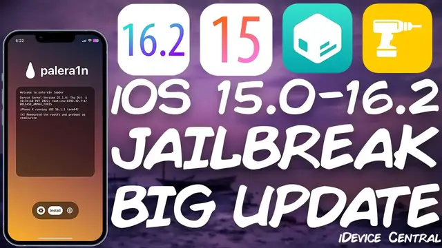 'Video thumbnail for iOS 15.0 - 16.2 JAILBREAK News: PaleRa1n Jailbreak With PongoOS Update (Passcode Working) & More'