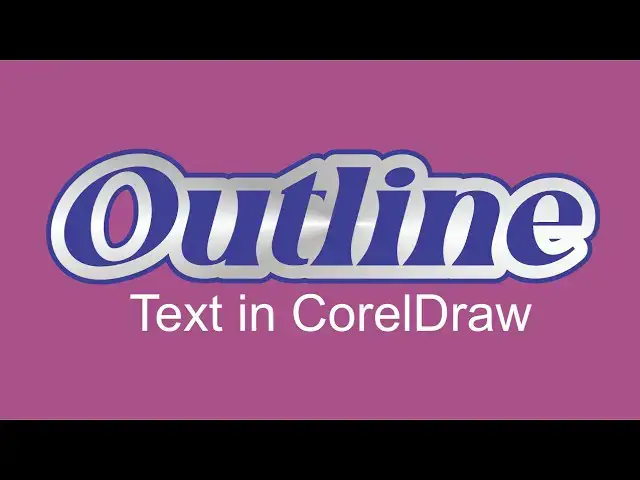 'Video thumbnail for Outline Text in CorelDraw with Outline Pen'