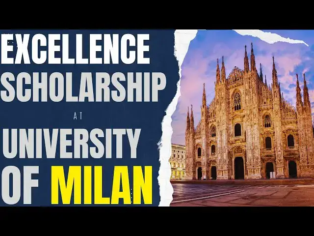 'Video thumbnail for Excellence Scholarship at University of Milan | Study in Italy'