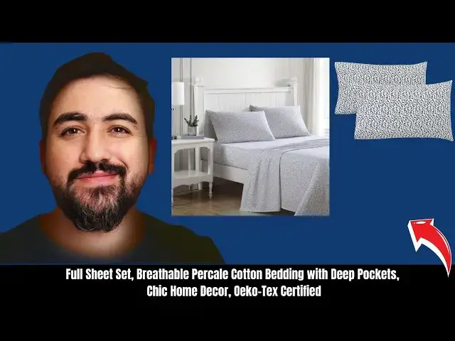 'Video thumbnail for The Laura Ashley Full Sheet Set in Tierney Green'