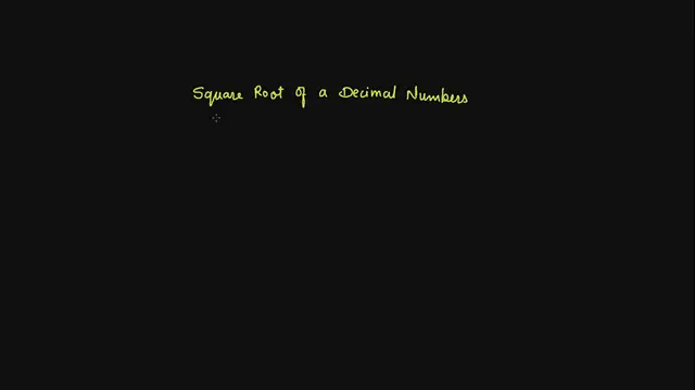 'Video thumbnail for Square root of decimal numbers by long division method'