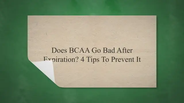 'Video thumbnail for Does BCAA Go Bad After Expiration? 4 Tips To Prevent It'