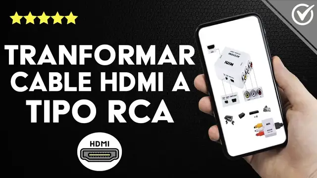 'Video thumbnail for ¿Cómo transformar un CABLE HDMI a tipo RCA manualmente? - Materiales y proceso'