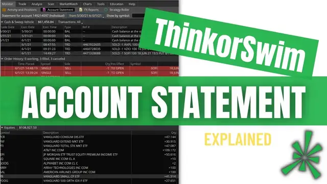 'Video thumbnail for Account Statement on ThinkorSwim | Step-by-Step 2023'