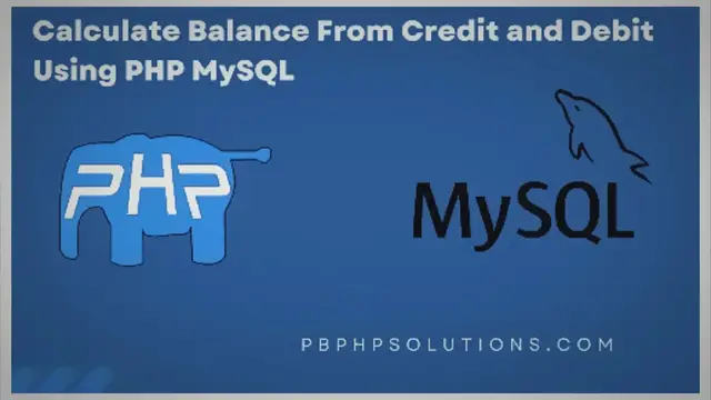 'Video thumbnail for Calculate Balance From Credit and Debit Using PHP MySQL'