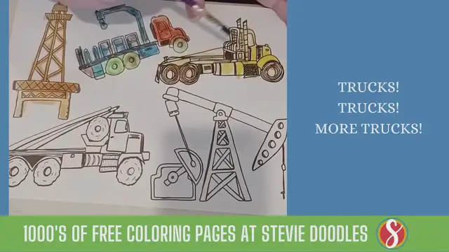 'Video thumbnail for Big Rigs Trucks Coloring Pages'