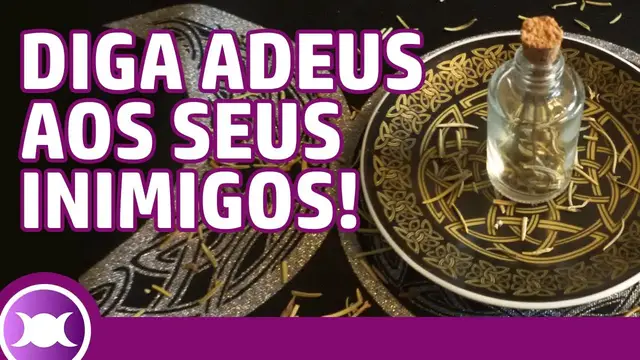 'Video thumbnail for FEITIÇO / SIMPATIA DE PROTEÇÃO CONTRA INIMIGOS - Spell Bottle / Garrafa de Bruxa contra eles!'