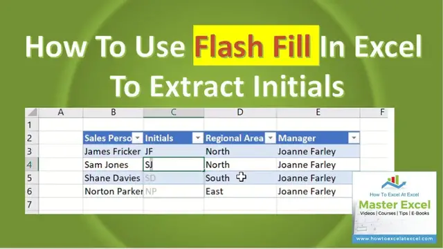 'Video thumbnail for Fill Series In Excel Quickly Using Flash Fill.'