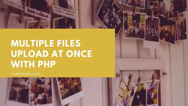 'Video thumbnail for Multiple files upload at once with PHP'