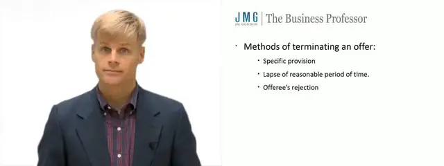 'Video thumbnail for Terminating an Offer to Contract'