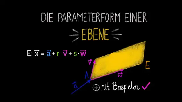 'Video thumbnail for Parameterform einer Ebene'