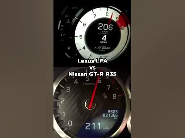 'Video thumbnail for Who’s the winner here ⁉️😱✅ #lexuslfa #nissanr35'