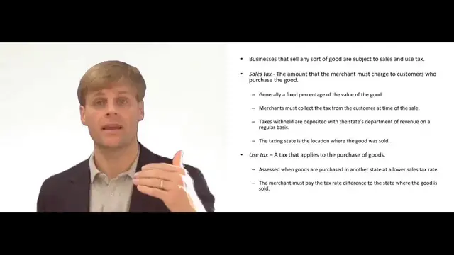 'Video thumbnail for Sales and Use Tax - Explained'