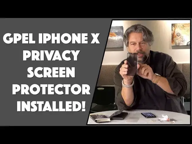 'Video thumbnail for GPEL iPhone X Privacy Screen Protector -- INSTALLED!'