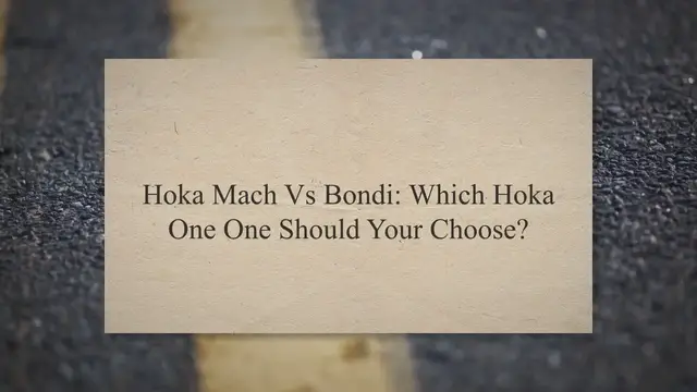 'Video thumbnail for Hoka Mach Vs Bondi: Which Hoka One One Should Your Choose? [2021]'