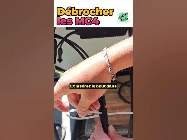 'Video thumbnail for Méthode alternative pour ouvrir un MC4 sans outil, juste un collier ! #astuce'