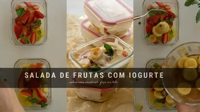 'Video thumbnail for SALADA DE FRUTAS COM IOGURTE NATURAL'
