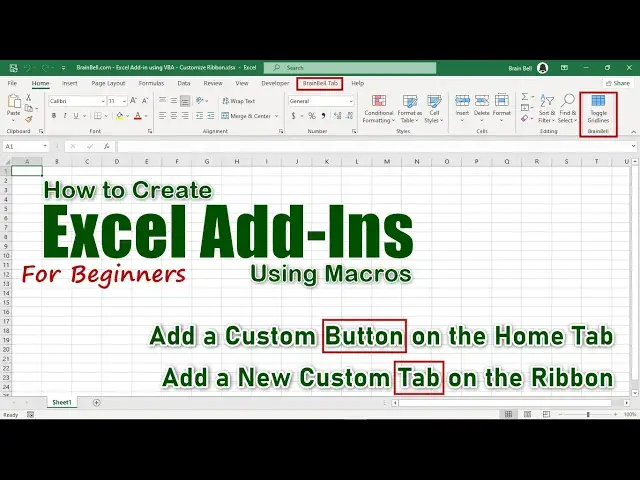 'Video thumbnail for Excel Add-Ins for Beginners:  How to Create, Customize, and Use'