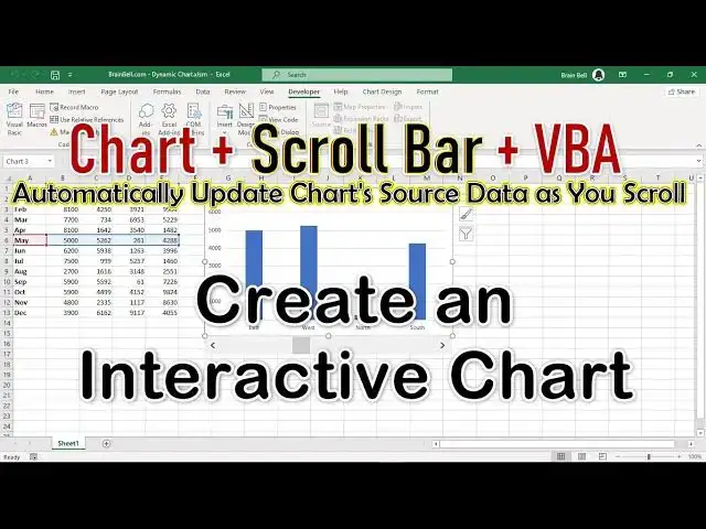 'Video thumbnail for Create an Interactive Dynamic Excel Chart with Real-Time Updates as You Scroll #VBA #Excel'