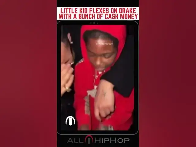 'Video thumbnail for Child Flexes On Drake With Crazy Cash Money #allhiphoptv #drake'