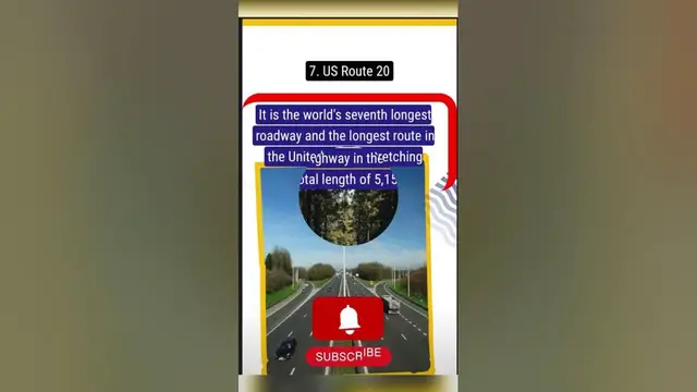 'Video thumbnail for Top 10 longest highway in the world'