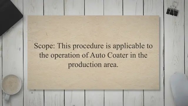 'Video thumbnail for SOP on the Operation of Auto Coater'