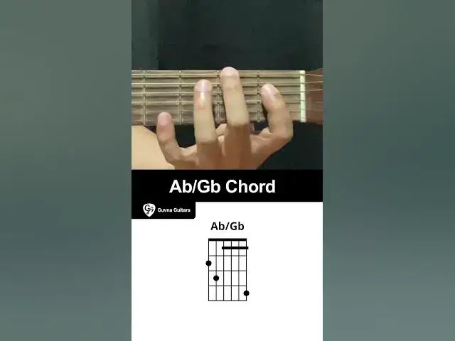 'Video thumbnail for How To Play The Ab/Gb Chord On Guitar - Guvna Guitars'