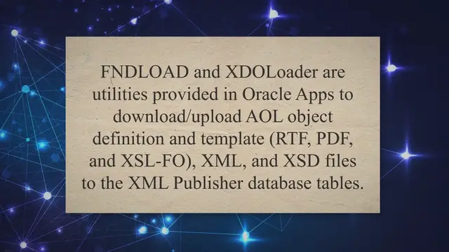 'Video thumbnail for FNDLOAD and XDOLoader to Manage, Download and Upload files'